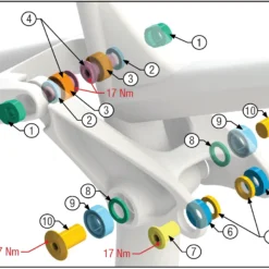 Trek Powerfly Hinterbau Ersatzteile Lagersatz